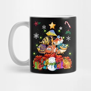 Funny Koi Fish Christmas Tree Cute Decor Gift Xmas Presents Mug